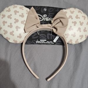 Disney Tan Mickey Mouse Ears Headband